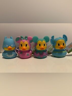 NEW!! Disney & DC Comics Mickey & Minnie Mouse, Stitch & Batman Easter Duck Set